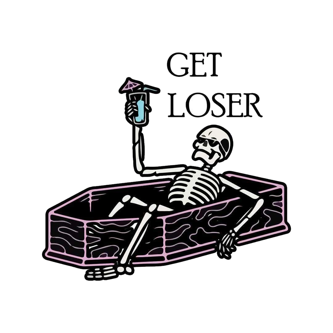 Get in loser sticker